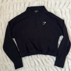 Gymshark cropped quarter zip